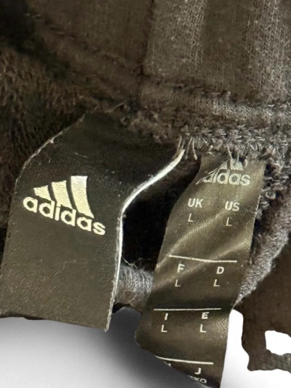 ‘Adidas’ Black Shorts with Classic Logo | Size: L Logo